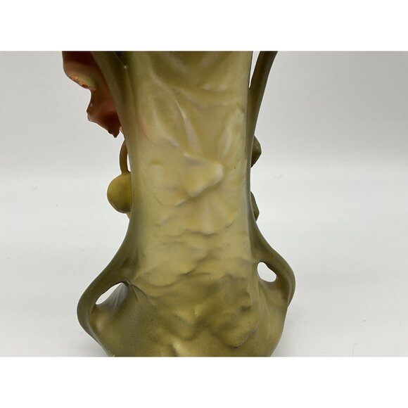 Royal Dux Antique Amphora Austrian Art Nouveau Cherries and Blossoms Vase 8.25" - Picture 16 of 16
